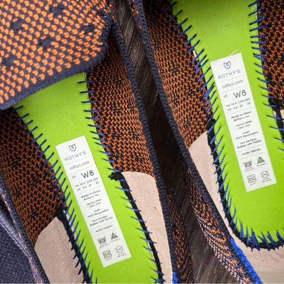 Rothy’s Loafers Women’s 8 Sienna Dot Orange - Picture 8 of 9